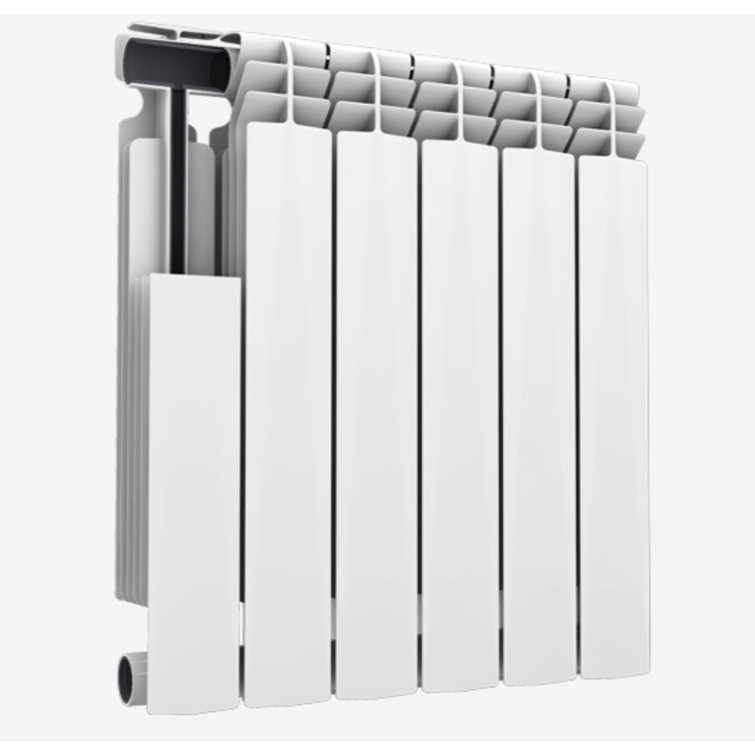 Modern Warmth Alustal Hydronic Radiant Radiator Heater with Wall Bracket Wayfair Canada